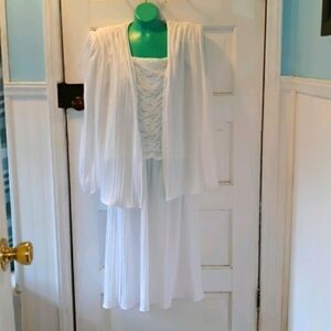 Vintage 1970s wedding dress set